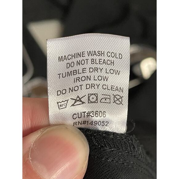 Fashion Nova Pants Womens Large Black High Rise Dress Work Trousers - Picture 9 of 10